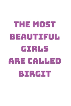 Paperback Birgit Girl Woman Notebook: Graph Paper Journal 6x9 - 120 Pages Book