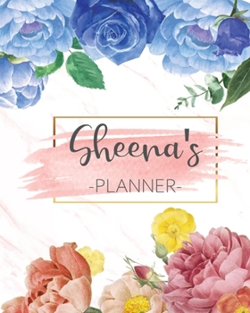 Sheena's Planner: Monthly Planner 3 Years January - December 2020-2022 | Monthly View | Calendar Views Floral Cover - Sunday start