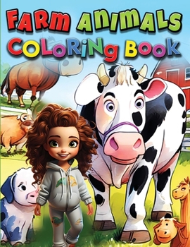 Paperback Farm Animals Coloring Book For Kids: Educational Farmyard Adventures in Every Page Book