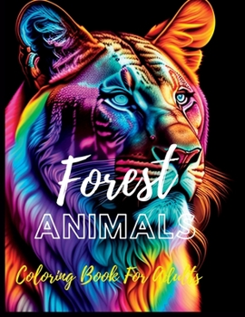 Paperback Forest Animals Coloring Book For Adults Book