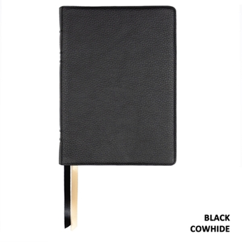 Leather Bound Lsb Giant Print Reference Edition, Paste-Down Black Cowhide Indexed Book