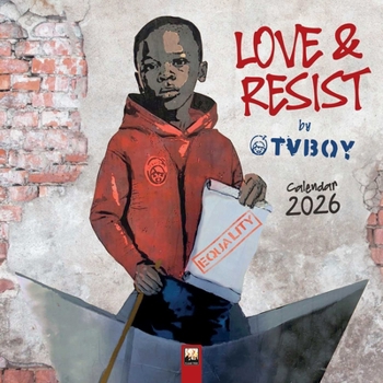 Calendar TVBOY: Love & Resist! Wall Calendar 2026 (Art Calendar) Book