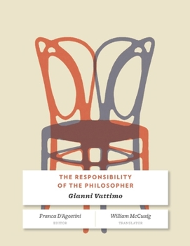 Paperback The Responsibility of the Philosopher Book