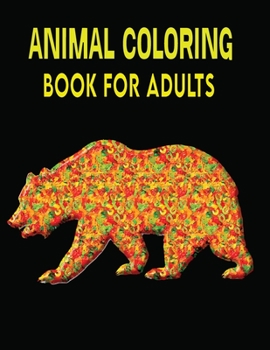Animal Coloring Book For Adults: 50 Defrent animal collection, Single Side Page High Detailed, Stress Relief and Relaxation Coloring Books.