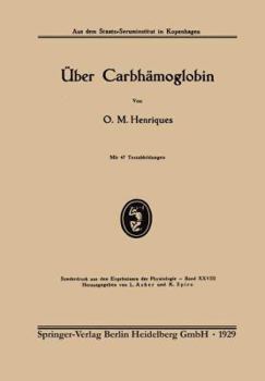 Paperback Über Carbhämoglobin [German] Book