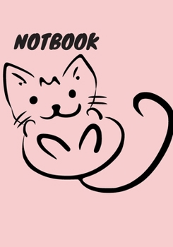Cat NOTEBOOK / JOURNAL  perfect gift for any occasion: 7x10 in 17.78x 25.4 cm