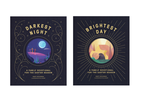 Hardcover Darkest Night Brightest Day: A Family Devotional for the Easter Season Book