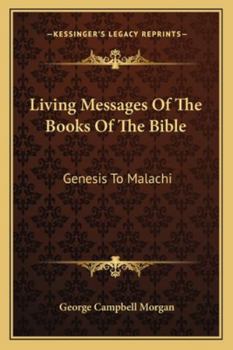 Paperback Living Messages Of The Books Of The Bible: Genesis To Malachi Book