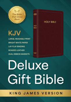 Leather Bound KJV Holy Bible: Deluxe Gift Bible - Burgundy Bonded Leather, Thumb Indexed: King James Version Bible Book