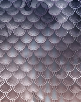 Blush and Navy Mermaid Scales Composition Notebook - Large Unruled Notebook - 8x10 Blank Notebook (Softcover Journal / Notebook / Sketchbook / Diary)