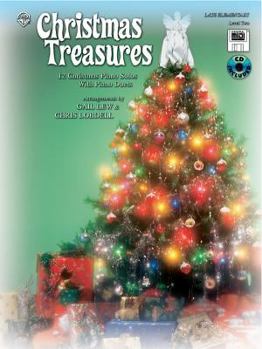 Paperback Christmas Treasures: 12 Christmas Piano Solos with Piano Duets (Level 2), Book, CD & General MIDI Disk Book