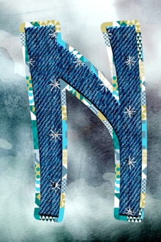 N: Initial Monogram Journal to write in Positive Thoughts for Women Teens Girls gifts holidays