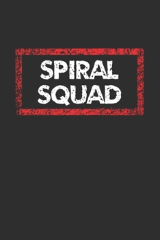 Paperback Spiral Squad Notebook: Lined Journal, 120 Pages, 6 x 9, Jersey Shore Journal Matte Finish Book