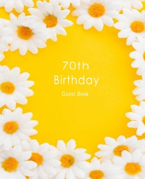 Paperback Guest Book: Guest book retirement and 70th birthday Book