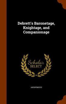 Hardcover Debrett's Baronetage, Knightage, and Companionage Book