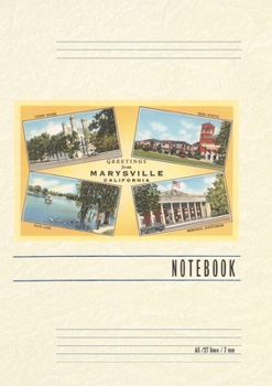 Paperback Vintage Lined Notebook Greetings from Marysville Book