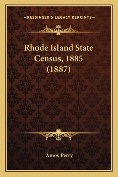 Paperback Rhode Island State Census, 1885 (1887) Book