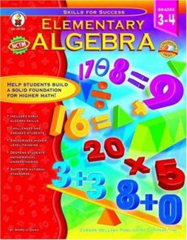 Paperback Elementary Algebra Grades 3-4 Book