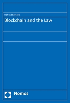 Paperback Blockchain and the Law Book
