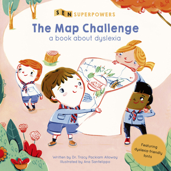 Hardcover The Map Challenge: A Book about Dyslexia Book