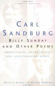 Paperback Billy Sunday and Other Poems Book