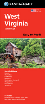 Map Rand McNally Easy to Read Folded Map: West Virginia State Map Book