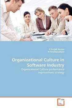 Organizational Culture in Software Industry: Organizational Culture performance improvement strategy