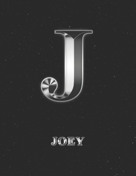 Joey: 2 Year Weekly Planner with Note Pages (24 Months) | Silver Effect Personalized Custom Letter J Initial First Name | 2020 - 2021 | Week Planning ... | Plan Each Day, Set Goals & Get Stuff Done
