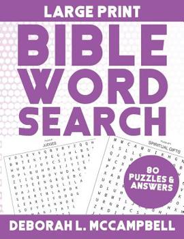 Paperback Large Print Bible Word Search: Bible Word Search For Adults and Children Book