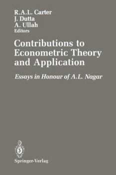 Paperback Contributions to Econometric Theory and Application: Essays in Honour of A.L. Nagar Book