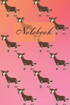 Notebook: Chocolate And Reddish Brown Okapi - Diary / Notes / Track / Log / Journal , Book Gifts For Women Men Kids Teens Girls Boys 6x9"" 120 Pages " (Cute Okapi Notebook)