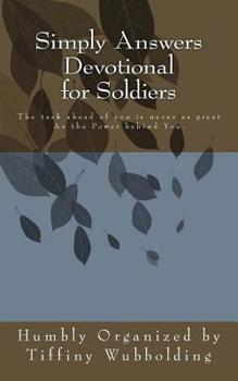 Paperback Simply Answers Devotional for Soldiers Book