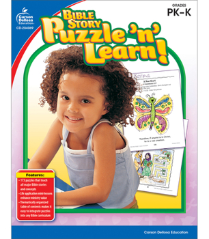 Paperback Bible Story Puzzle 'n' Learn!, Grades Pk - K Book