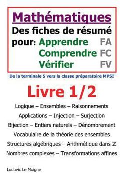 Paperback Mathématiques terminale S vers mpsi: Des fiches pour apprendre comprendre et vérifier [French] Book