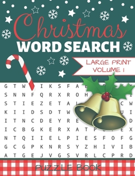 Paperback Christmas Word Search: Puzzle Book Large Print - 40 Christmas Puzzles & Xmas Activity Games Book