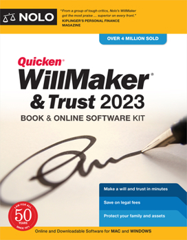 Paperback Quicken Willmaker & Trust 2023: Book & Online Software Kit Book