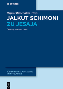 Hardcover Jalkut Schimoni Zu Jesaja [German] Book