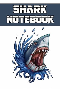 shark notebook: Blank Lined Gift notebook For shark lovers it will be the Gift Idea for shark Lover.