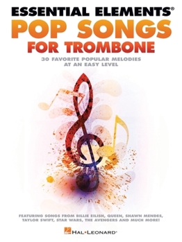Paperback Essential Elements Pop Songs for Trombone Book