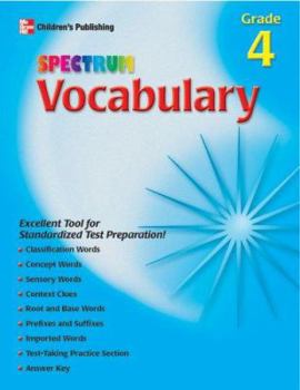 Paperback Spectrum Vocabulary, Grade 4 Book