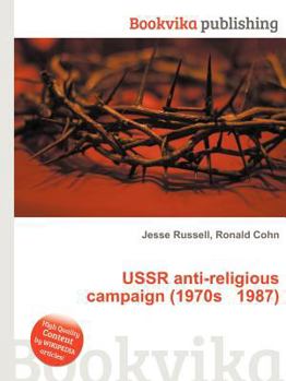 Paperback USSR Anti-Religious Campaign (1970s 1987) Book