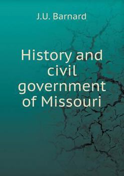 Paperback History and civil government of Missouri Book