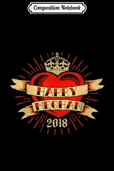 Composition Notebook: Harry and Meghan Royal Wedding Tattoo Style Journal/Notebook Blank Lined Ruled 6x9 100 Pages