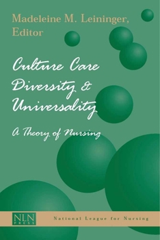 Paperback Culture Care Diversity and Universality: A Theory of Nursing: A Theory of Nursing Book