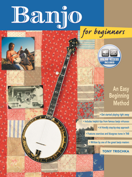 Paperback Banjo for Beginners: An Easy Beginning Method, Book & Online Audio Book