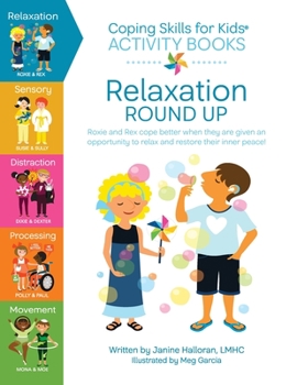 Paperback Coping Skills for Kids Activity Books: Relaxation Round Up Book