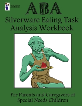 Paperback ABA Silverware Eating Task Analysis Workbook Book