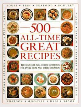 Hardcover 500 All-Time Great Recipes Book