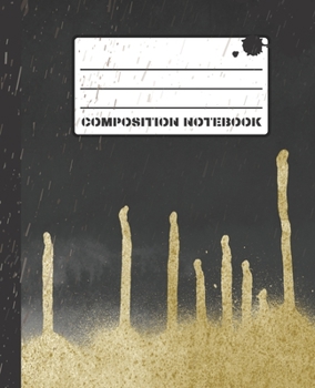 Composition Notebook: Totally Messy Smooth Matte Cover 100 White Pages (50 Sheets) 7.5" x 9.25" College Ruled Line Paper With Left Margin