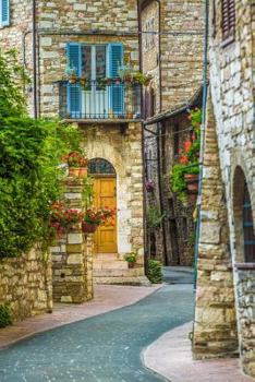 Paperback Charming Street in Assisi Italy Journal: 150 page lined notebook/diary Book